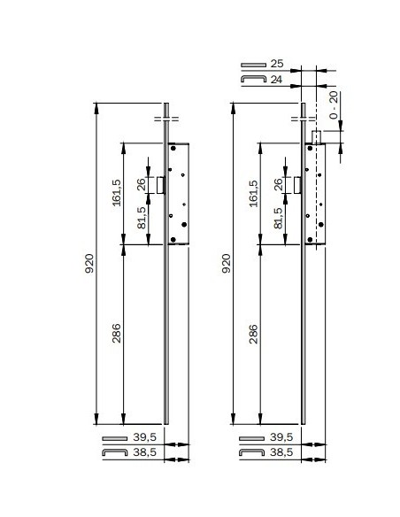 MULTIBLINDO EASY Αυτόματη Κλειδαριά κατάλληλη για πυράντοχες πόρτες