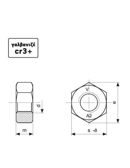 ΑΝΟΞΕΙΔΩΤΗ ΚΕΦΑΛΩΤΗ ΒΙΔΑ POZIDRIVE ΤΥΠΟΥ C (ΜΕ ΚΩΝΟ) INOX 6956