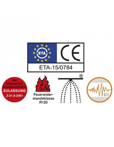 Τσιμεντόβιδα (φρεζάτη) για στερέωση γυάλινων καγκελων και αλουμινίου