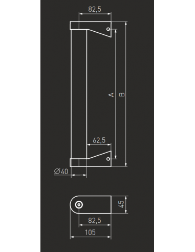 Ανοξείδωτη λαβή εξώπορτας με δυνατότητα...