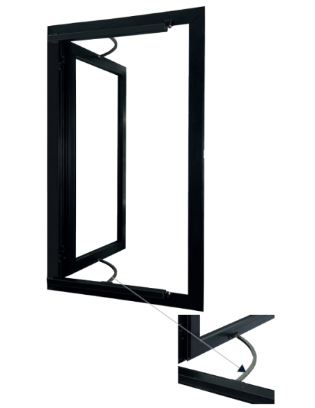 Quasar Bow Chain opening mechanism for outward-opening windows