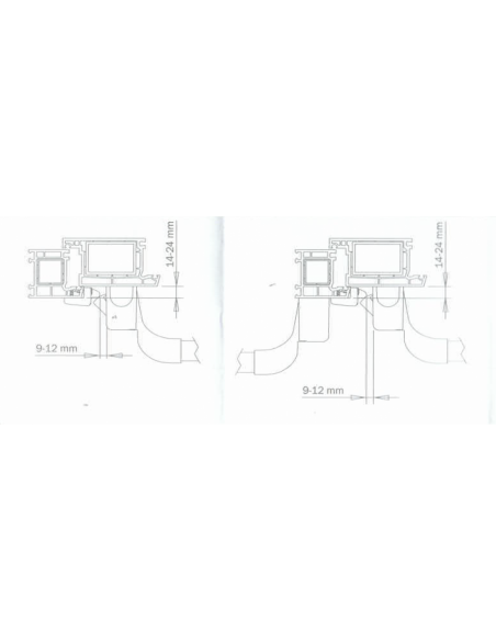 PANIC BAR KEEPER ISEO FOR PVC DOOR