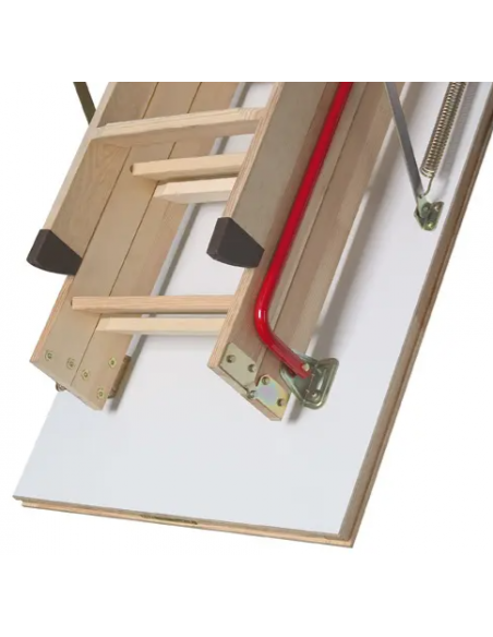 Roof folding ladder LWK-280 with 3 breaks