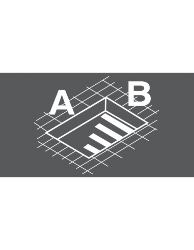 Roof folding ladder LWK-280 with 4 breaks