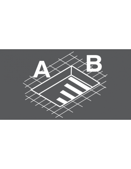 Roof folding ladder LWK-280 with 4 breaks