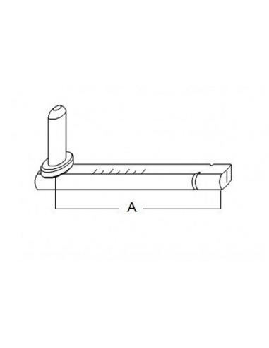 Pin straight hinge for hinges