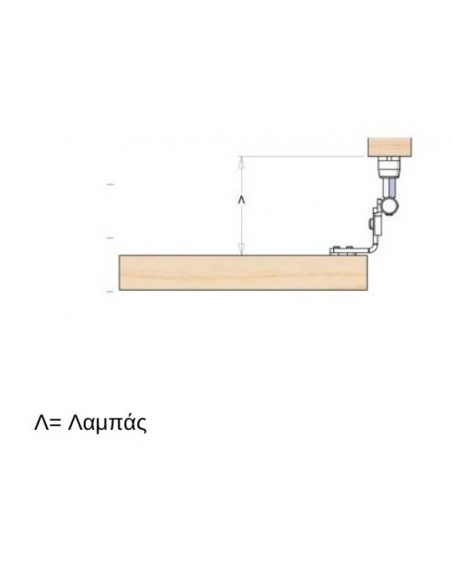 Μάσκουλο - μεντεσές ανοξείδωτο σταθερού λαμπά χωρίς καβαλίκι 177FC για παντζούρι PVC, αλουμινίου, ξύλου