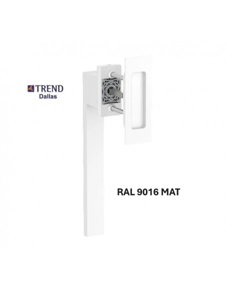 Handle for INLINE sliding system with recessed grip