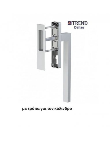 Handle for lift-and-slide system with HS...