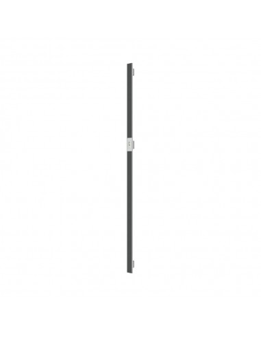 Main entrance door handle with black aluminium insert