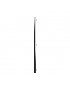 Main entrance door handle with black glass insert