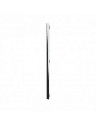 Main entrance door handle with black glass insert