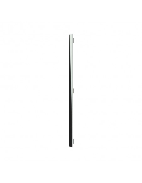 Main entrance door handle with black glass insert - modern
