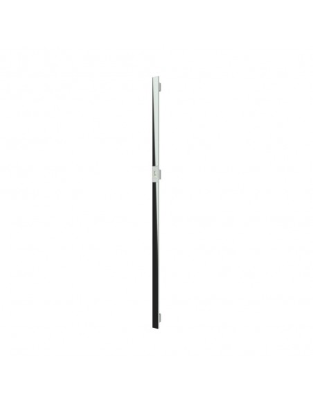 Main entrance door handle with black glass - modern