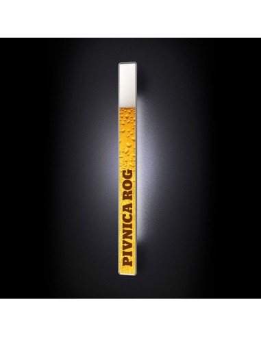 Main entrance door handle with graphic print on...