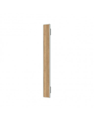 Main entrance door handle with oak insert - modern