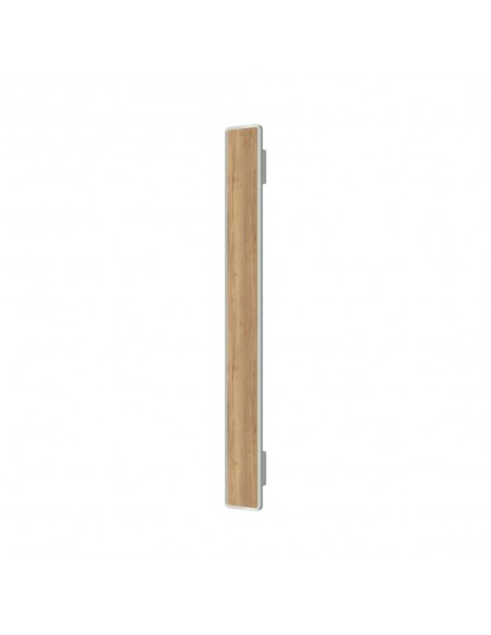Main entrance door handle with oak insert - modern