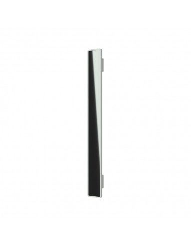 Main entrance door handle with black glass insert - modern