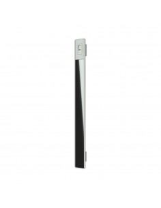 Main entrance door handle with black glass insert and...