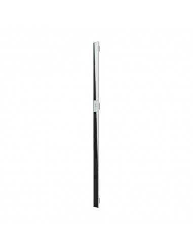 Main entrance door handle with black glass - modern
