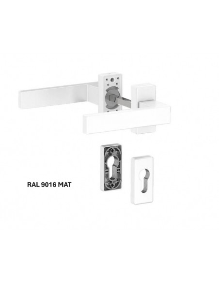 Dallas rosette front door handle (pull handle)