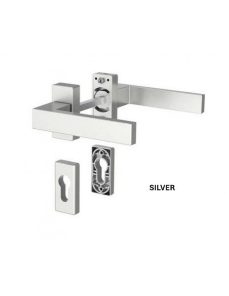 Dallas rosette front door handle (pull handle)