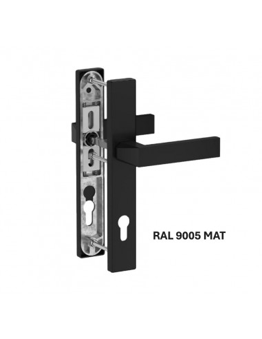 Πόμολο (χερούλι) αλουμινίου με πλάκα ζεύγος 37...