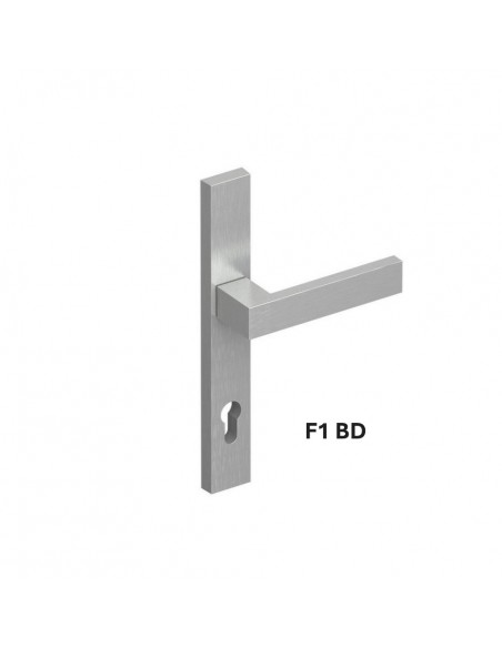 Πόμολο (χερούλι) αλουμινίου με πλάκα ζεύγος 37 Dallas