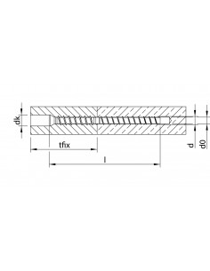 Concrete screw for fixing glass railings MULTI-MONTI TC... 2