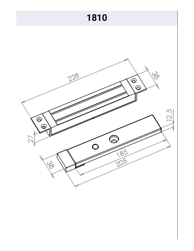 Ηλεκτρομαγνήτη χωνευτό 1810 jis