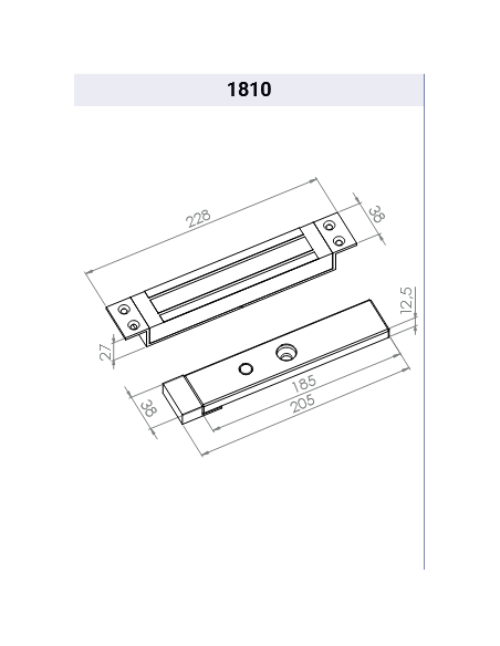 Ηλεκτρομαγνήτη χωνευτό 1810 jis