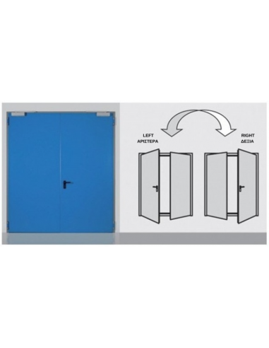 Simple metal door ENDOOR MULTIPURPOSE double-leaf