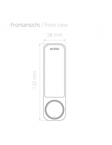 Ηλεκτρονική κλειδαριά επίπλων BURG Niro.Code