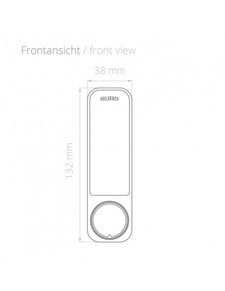 Ηλεκτρονική κλειδαριά επίπλων BURG Niro.Code