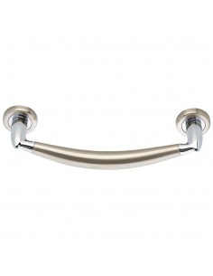 Round brass front door handle