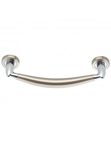 Round brass front door handle