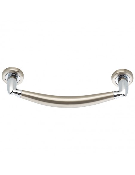 Round brass front door handle