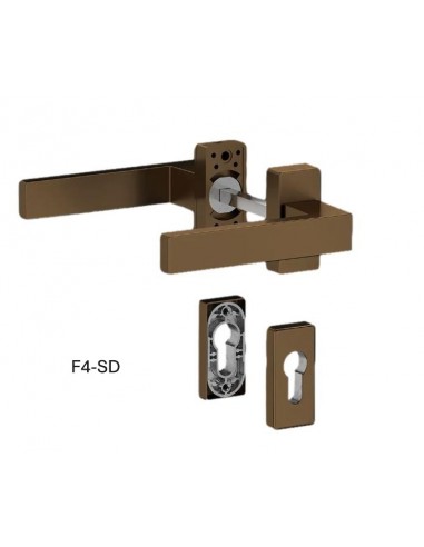 Πόμολο (χερούλι) αλουμινίου διπλό ζεύγος