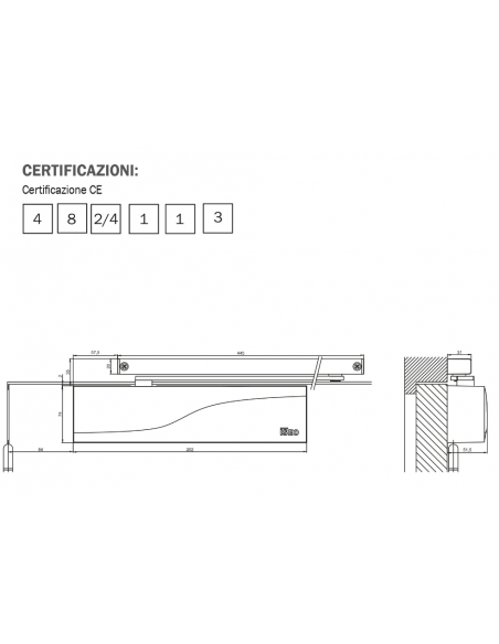 ΜΗΧΑΝΙΣΜΟΣ ΕΠΑΝΑΦΟΡΑΣ ΜΕ ΜΠΡΑΤΣΟ ΣΥΡΤΑΡΙ ISEO IS115 EN 3-4