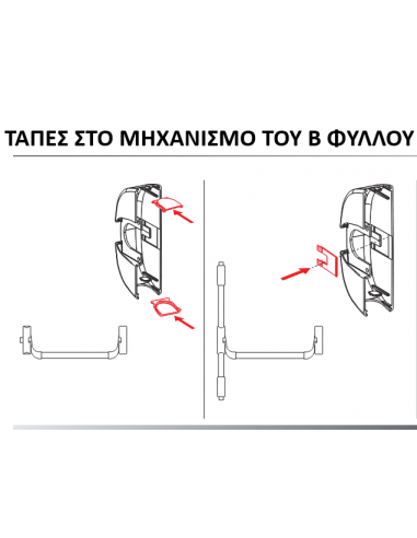Double-Leaf Panic Bar - Emergency Exit ISEO...