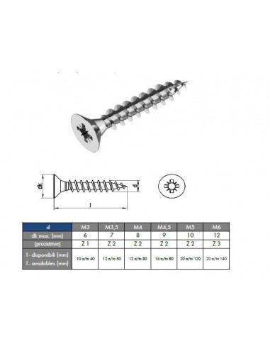 ΑΝΟΞΕΙΔΩΤΗ ΦΡΕΖΑΤΗ ΒΙΔΑ POZIDRIV INOX 6112