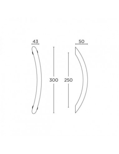 Διακοσμητική λαβή πόρτας σειρά 129 S