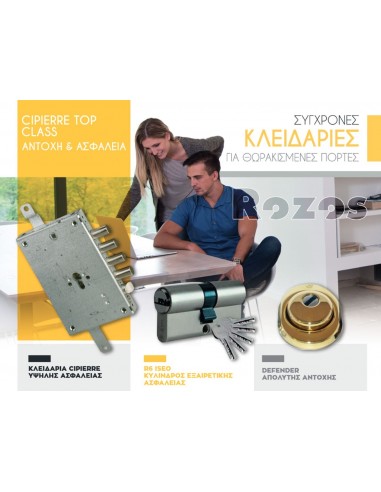ΣΥΓΧΡΟΝΕΣ ΚΛΕΙΔΑΡΙΕΣ ΓΙΑ ΘΩΡΑΚΙΣΜΕΝΕΣ ΠΟΡΤΕΣ TOP CLASS ΕΚΔΟΣΗ 4