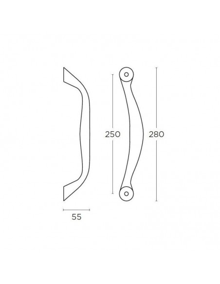Διακοσμητική λαβή πόρτας σειρά 627 Διακοσμητική λαβή πόρτας σειρά 627