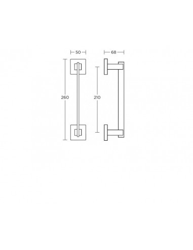 Διακοσμητική λαβή πόρτας σειρά 745