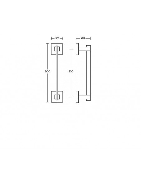Διακοσμητική λαβή πόρτας σειρά 745