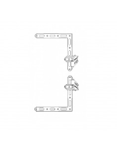 Corner leaf hinge for shutter - roller shutter