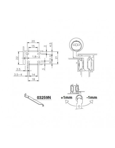 Μεντεσές FLASH XL