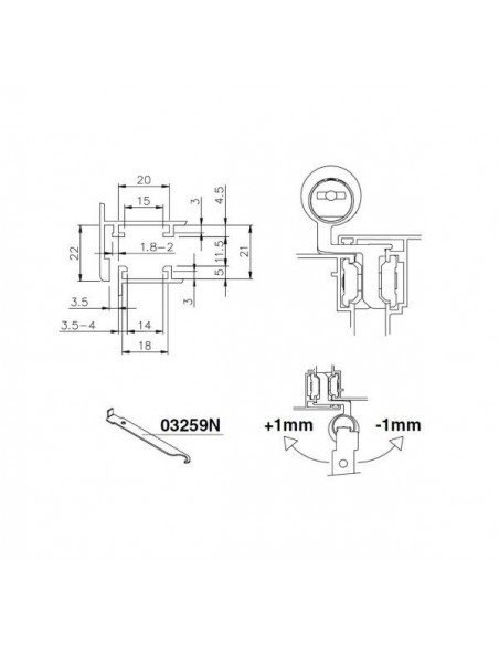 Μεντεσές FLASH XL Μεντεσές FLASH XL