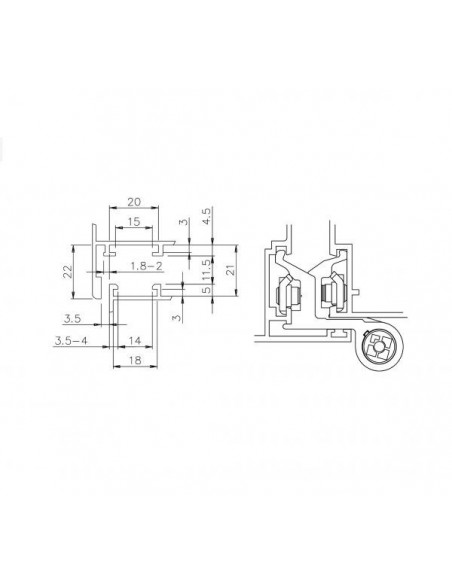 Μεντεσές FLASH απλός
